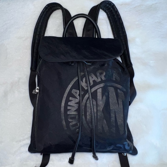 Vintage Donna Karan DNKY (Circa 1989) Black Logo Backpack - Excellent Condition! Vintage Donna Karan DKNY (Circa 1989) Black | Mercari main image 4